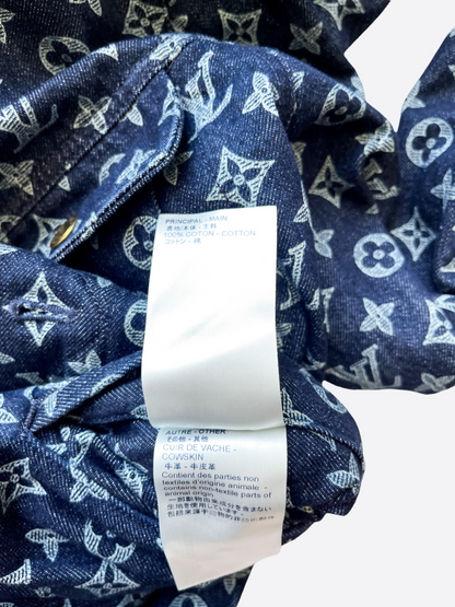 Louis Vuitton Navy & White Monogram Denim Jacket