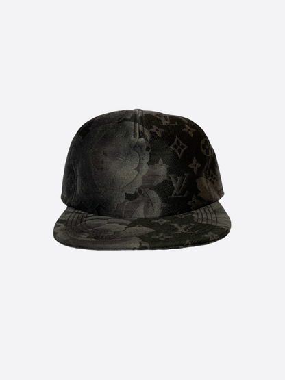 Louis Vuitton Black MNG Flowers Cap