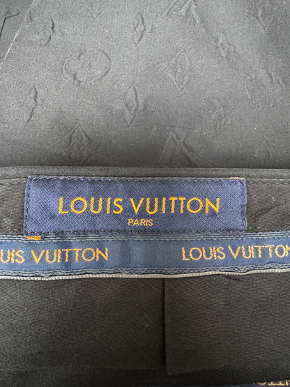 Louis Vuitton Black Monogram Dress Pants