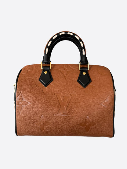 Louis Vuitton Caramel Empreinte Monogram Wild At Heart Speedy 25