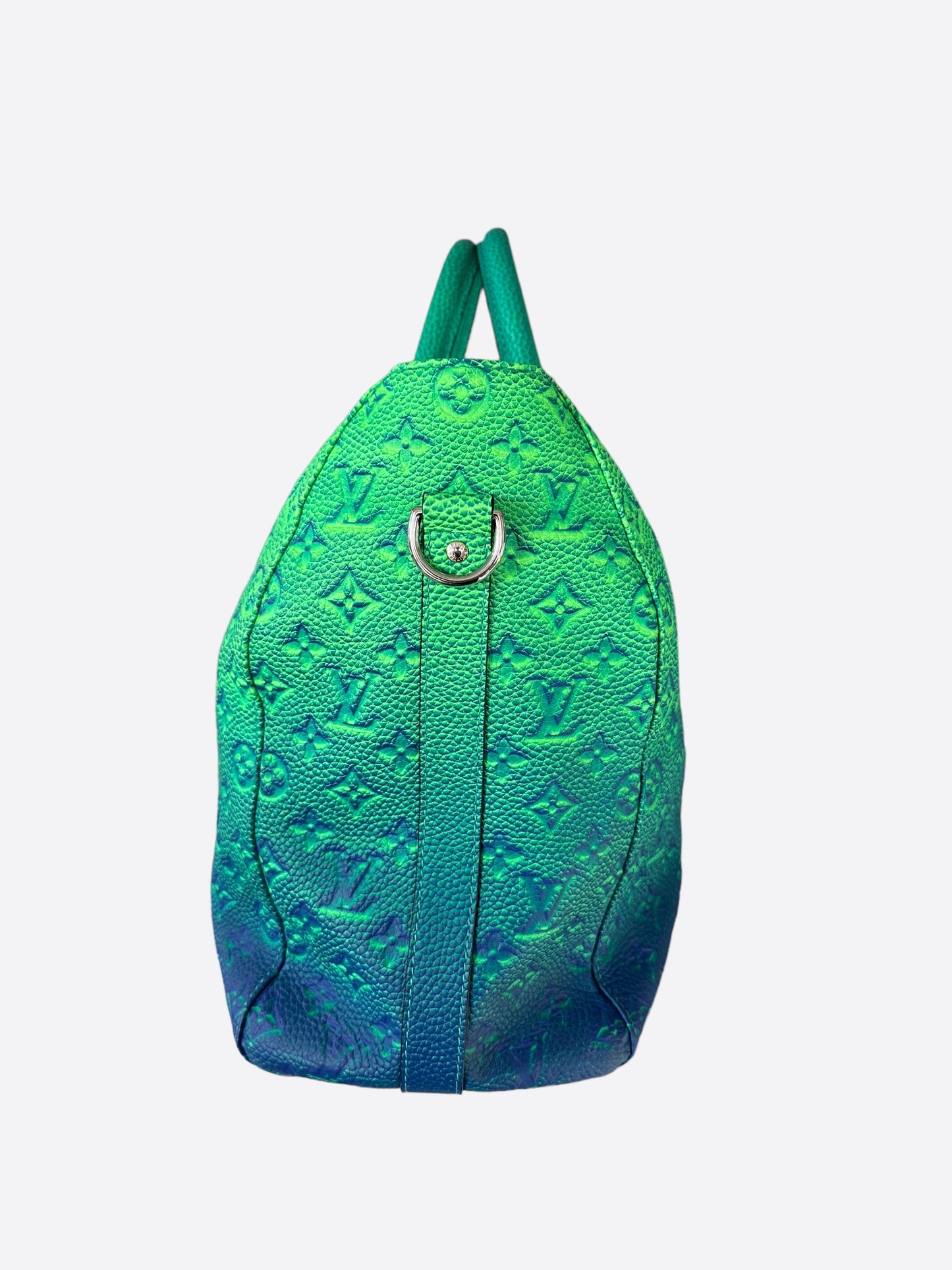 Louis Vuitton Green & Blue Monogram Illusion Keepall Tote