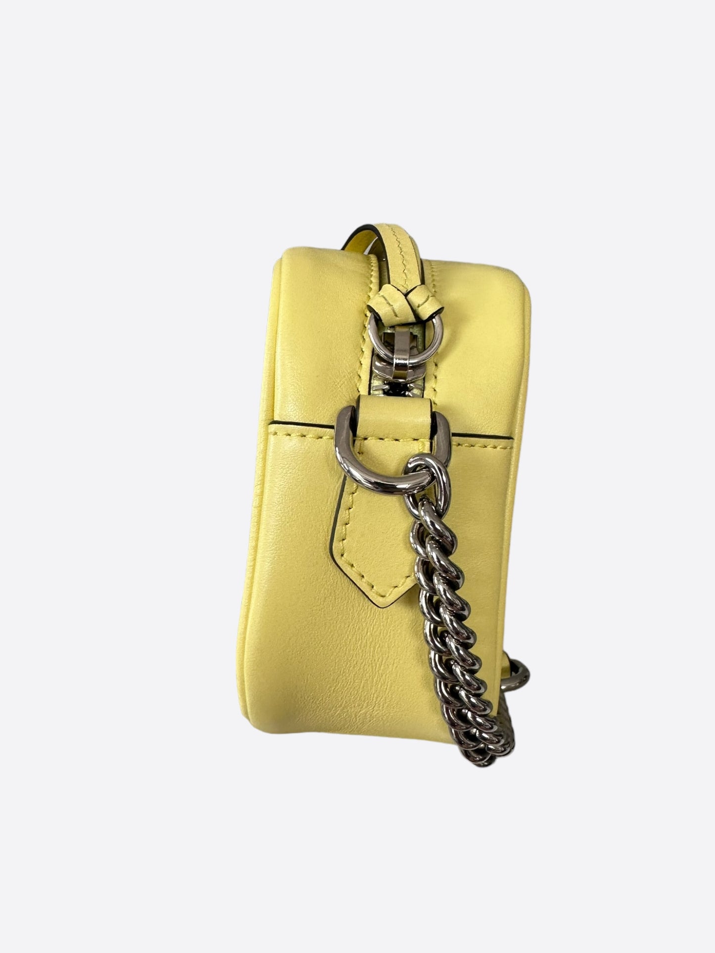 Gucci Yellow GG Mini Marmont Shoulder Bag