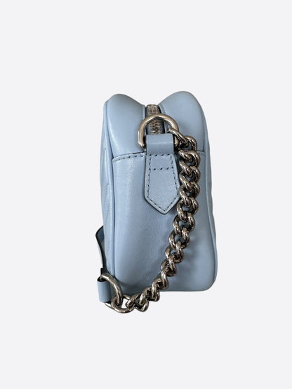 Gucci Blue GG Mini Marmont Shoulder Bag