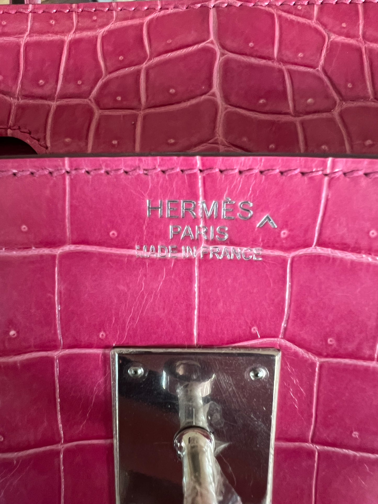 Hermes Pink Crocodile Birkin 35