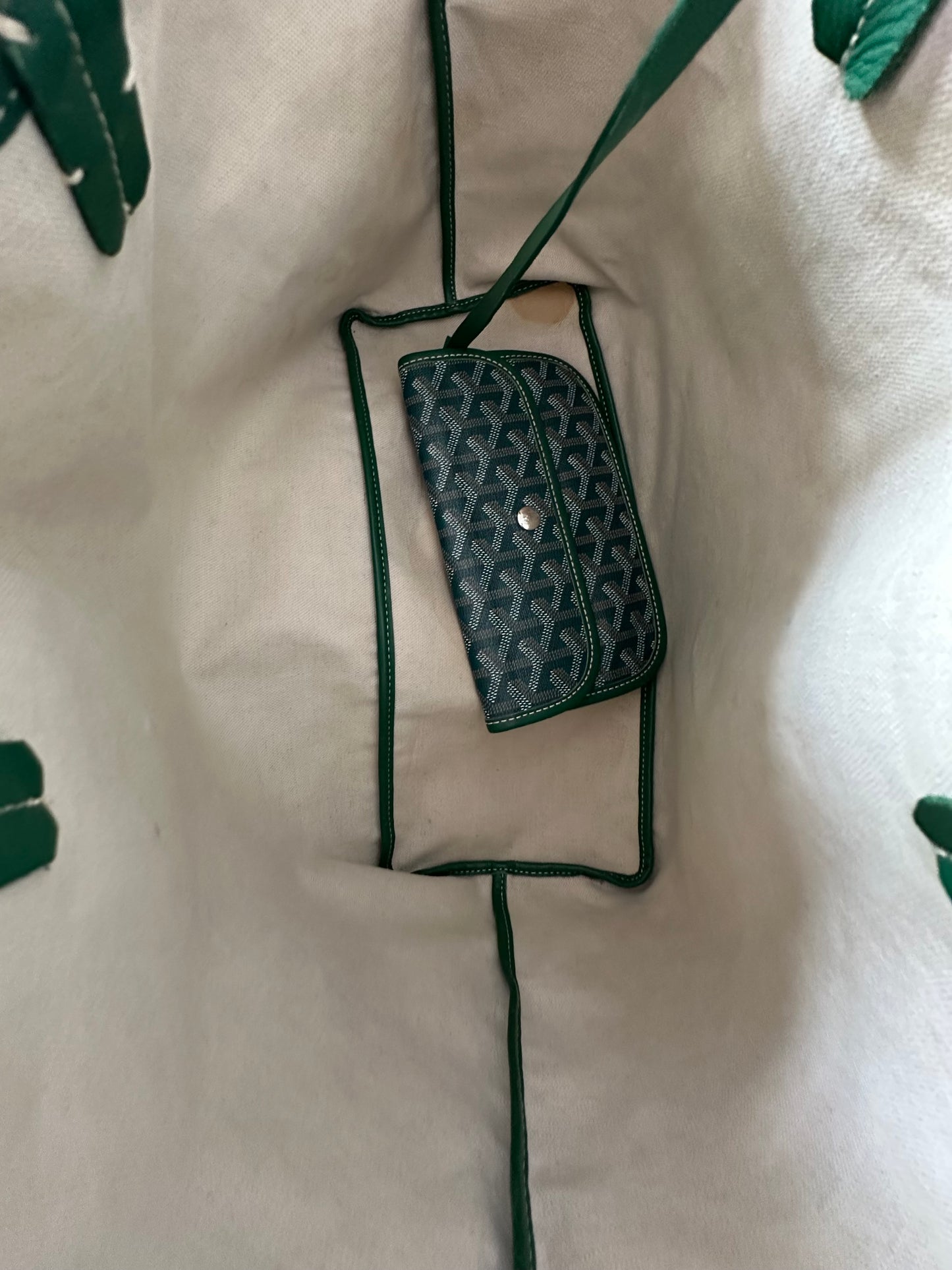 Goyard Green St. Louis Tote Bag