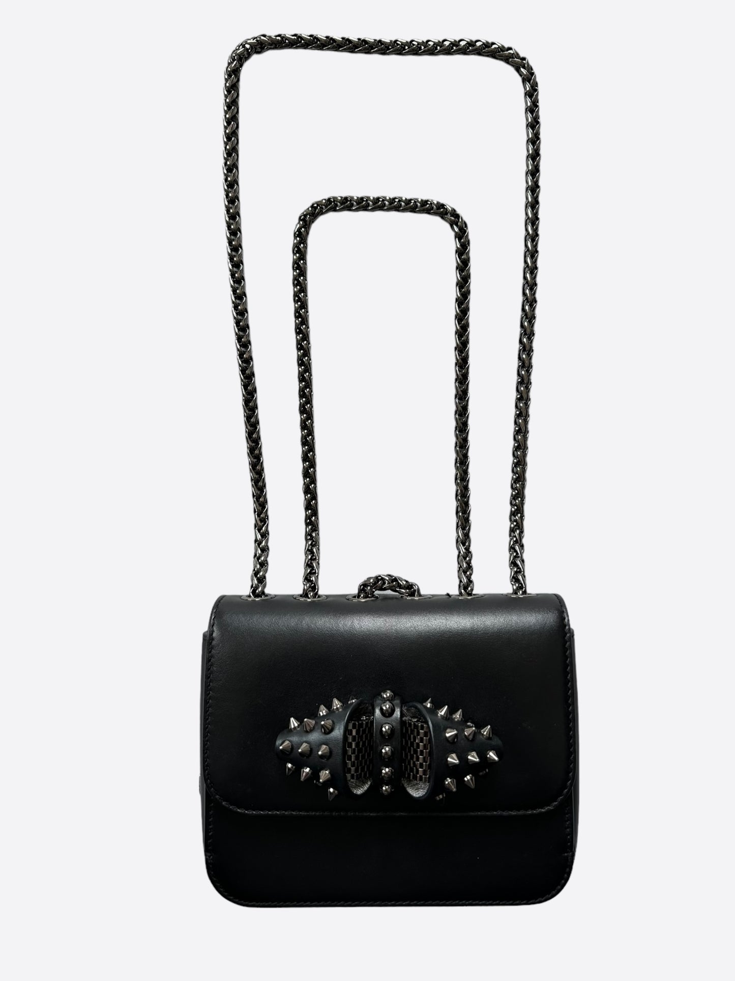 Christian Louboutin Black Spiked Sweet Charity Bag