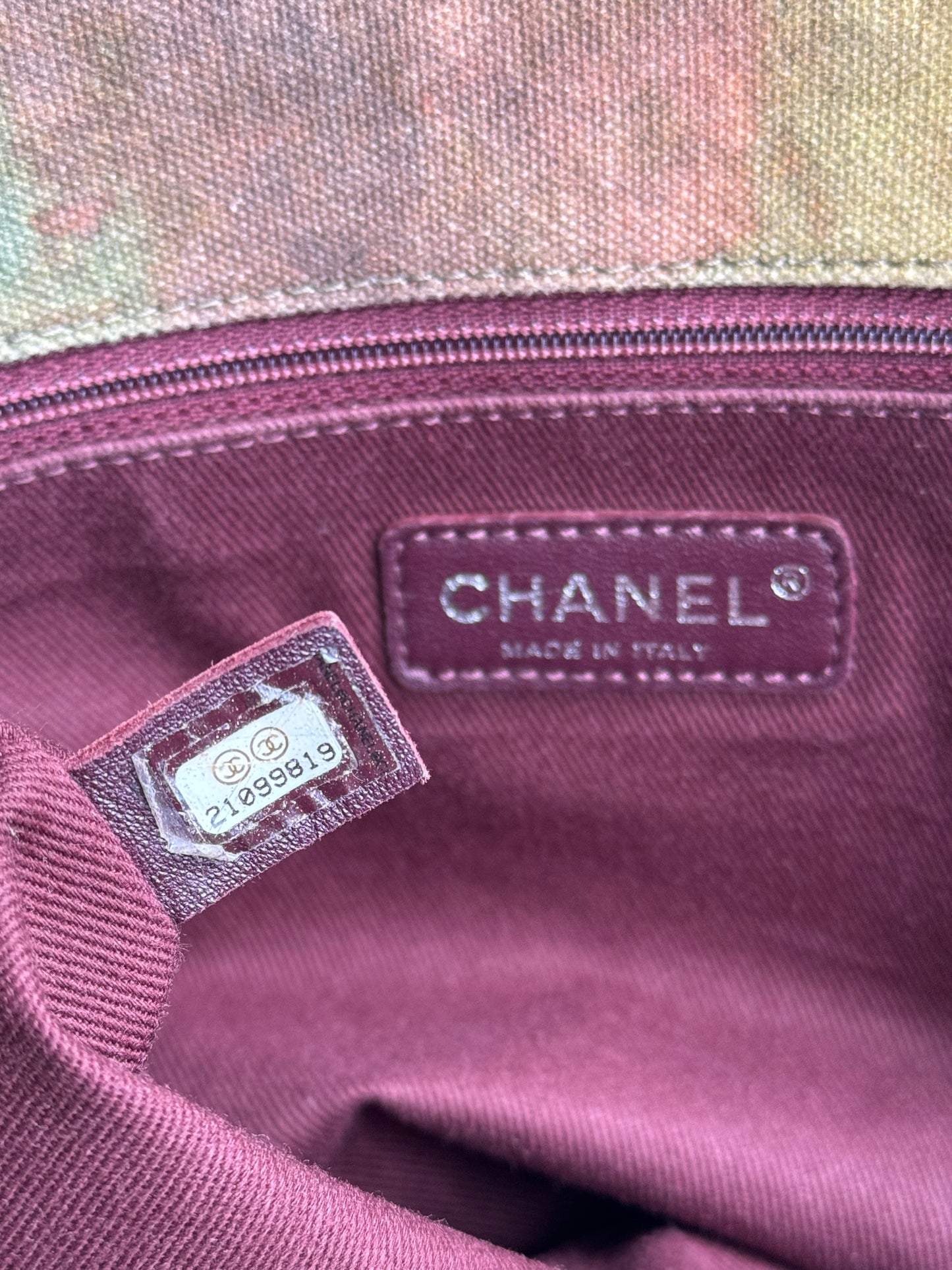 Chanel Khaki Graffiti On The Pavements Messenger Bag