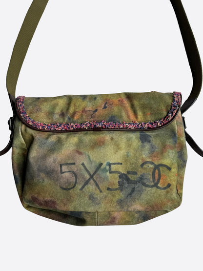 Chanel Khaki Graffiti On The Pavements Messenger Bag