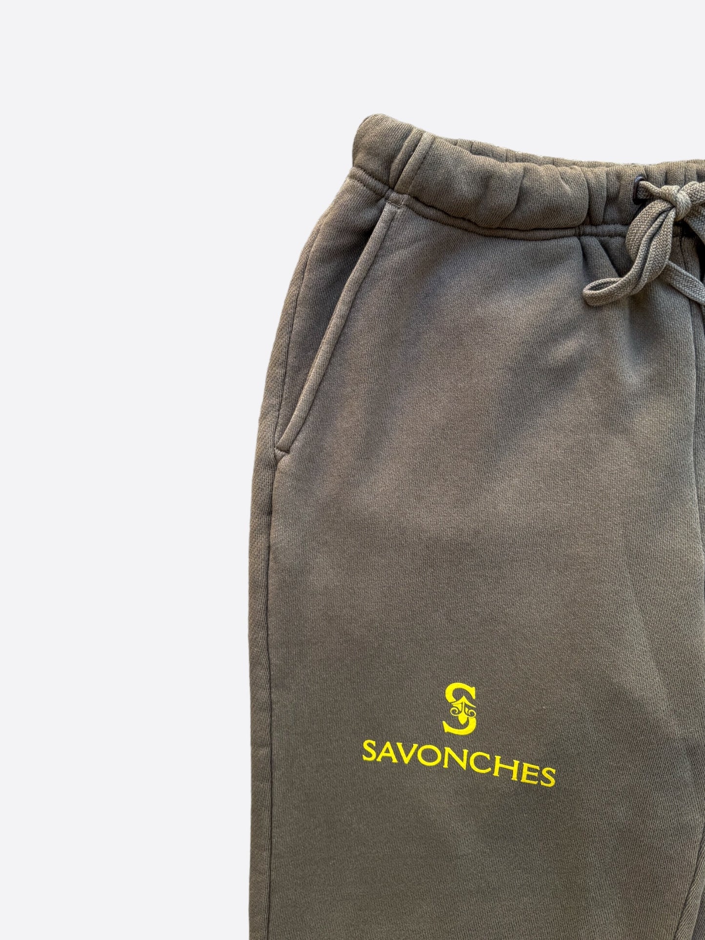 Savonches Brown & Gold S Logo Sweatpants