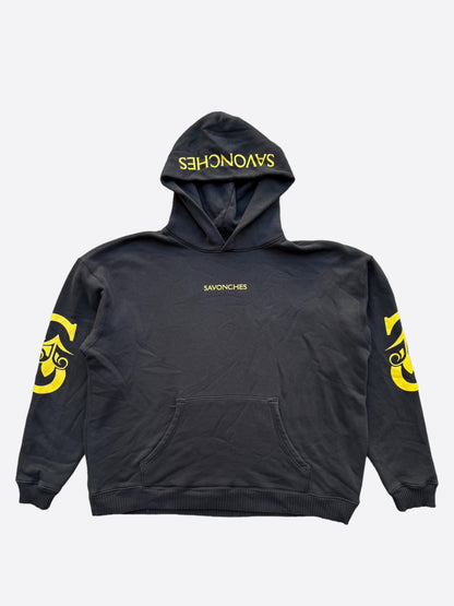 Savonches Black & Gold Double S Logo Hoodie