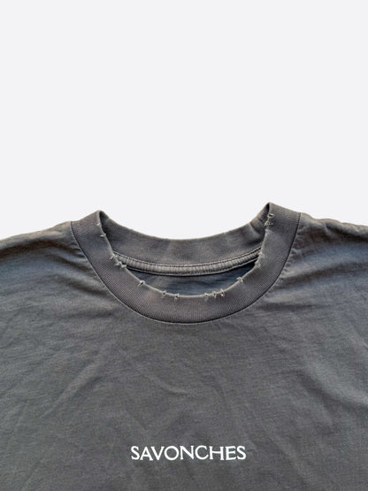 Savonches Grey Tonal Blurred S Logo T-Shirt