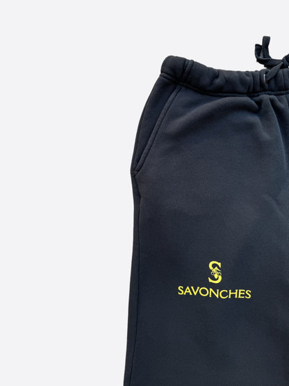 Savonches Black & Gold S Logo Sweatpants