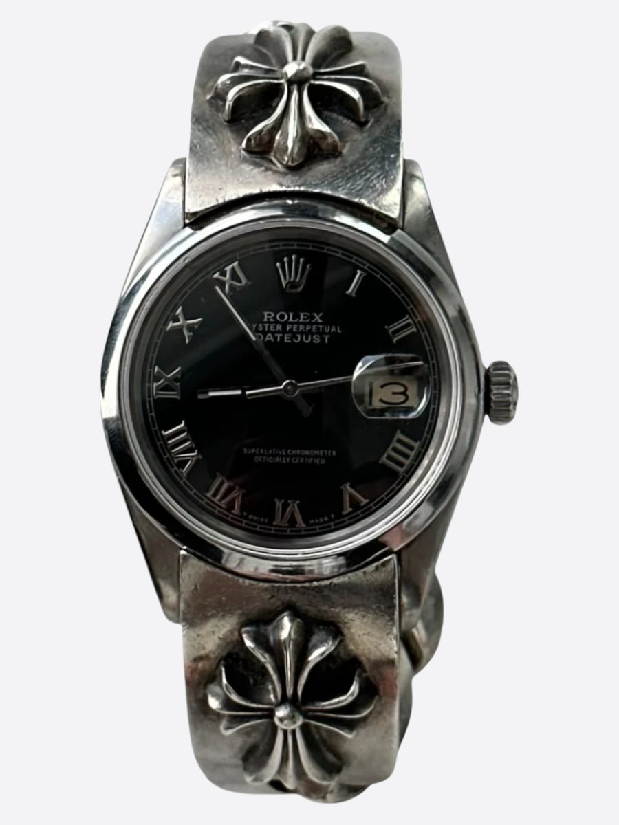 Chrome Hearts Rolex Black Roman Dial Datejust 36