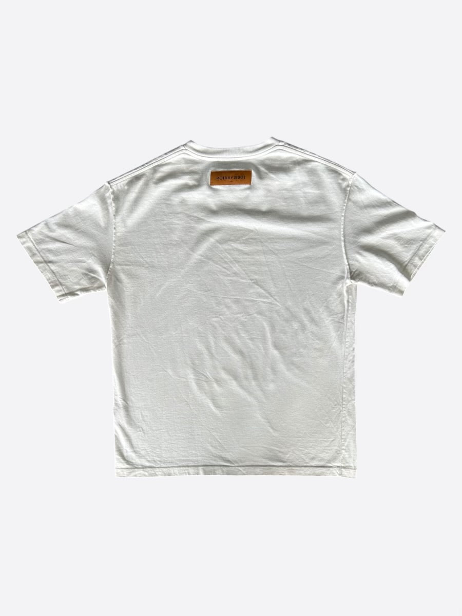 Louis Vuitton White Flower Tapestry T-Shirt