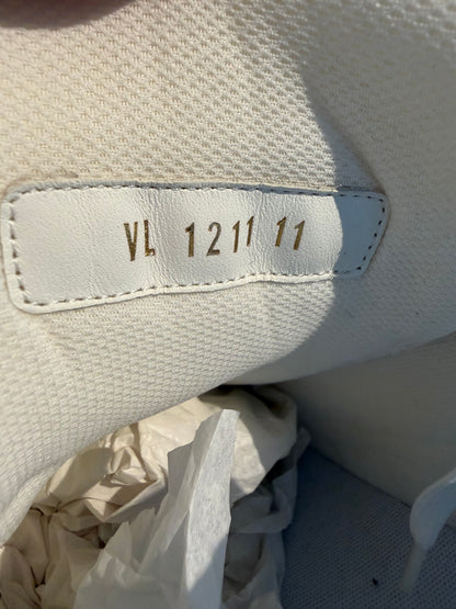 Louis Vuitton Yellow & White Denim Monogram Trainers