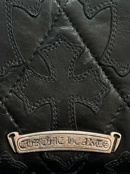 Chrome Hearts Black Cross Patch Long Wallet