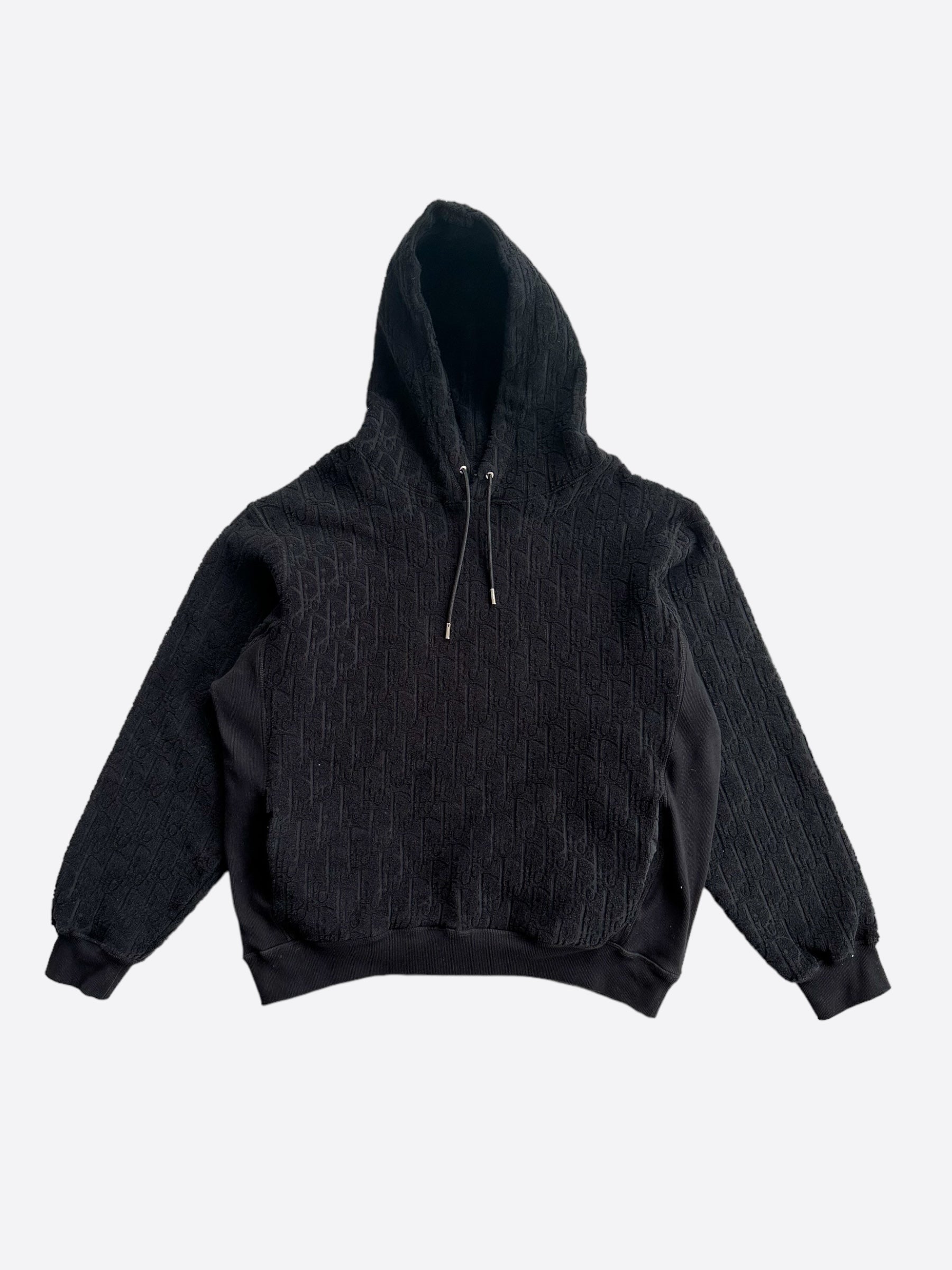 Dior Black Oblique Towel Hoodie Savonches