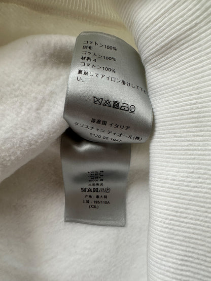 Dior White Oblique Towel Hoodie