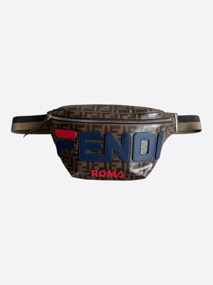 Fendi Fila Brown FF Monogram Bumbag
