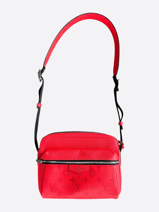 Louis Vuitton Red Monogram Outdoor Messenger Bag