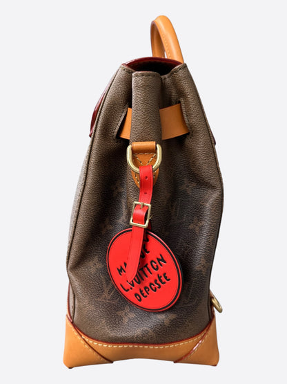 Louis Vuitton Brown Dust Monogram Steamer Messenger Bag