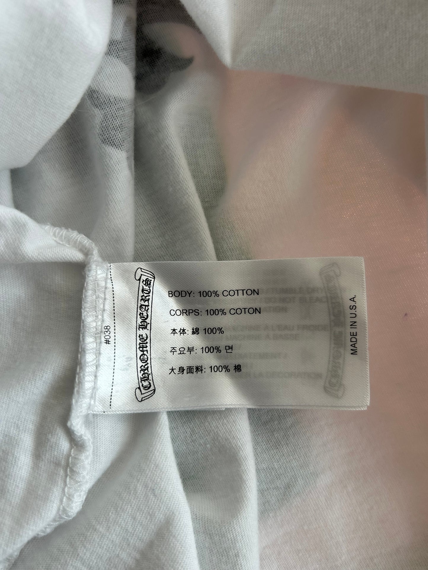 Chrome Hearts White & Purple Dagger Longsleeve T-Shirt