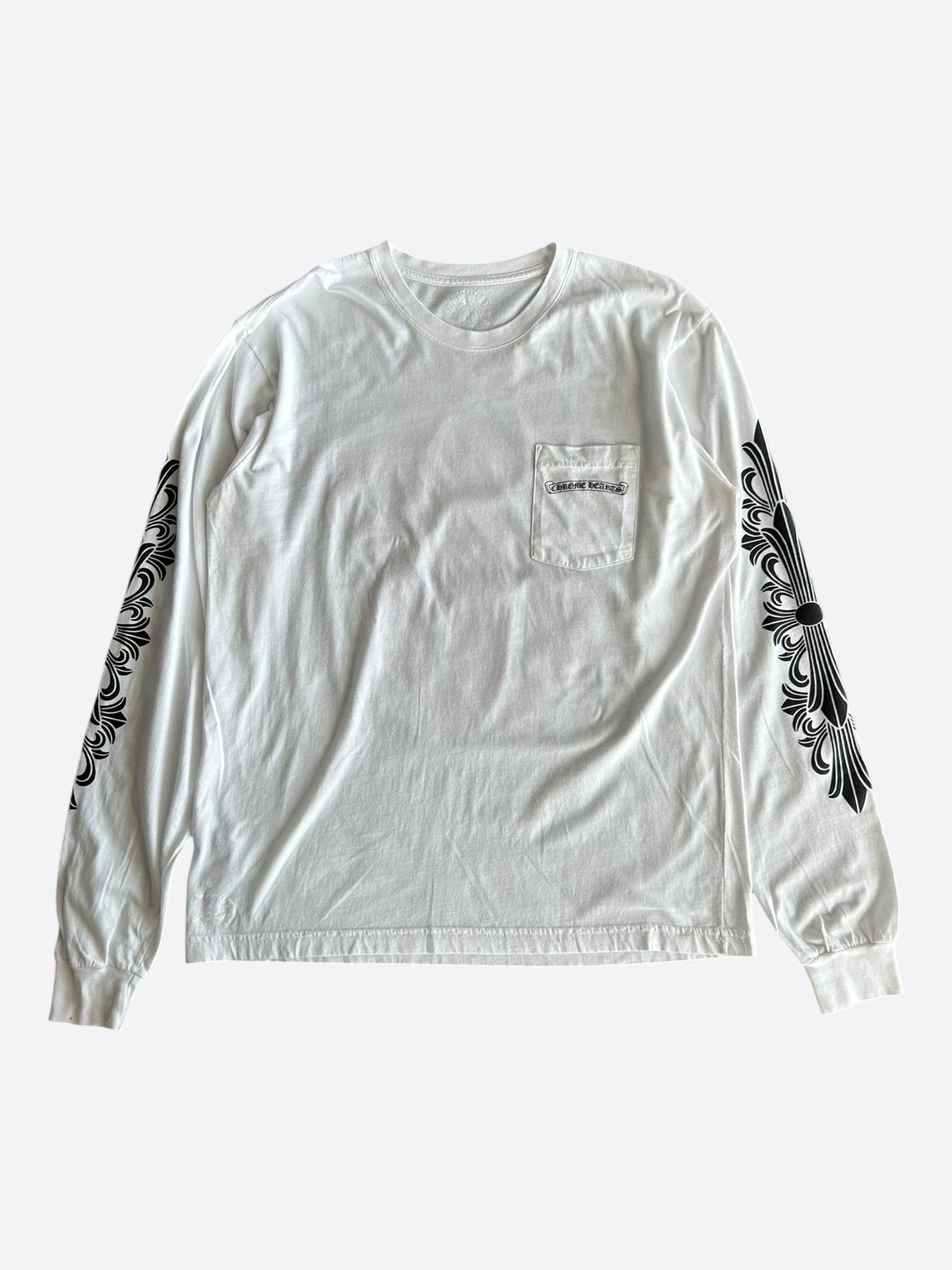 Chrome Hearts White & Purple Dagger Longsleeve T-Shirt