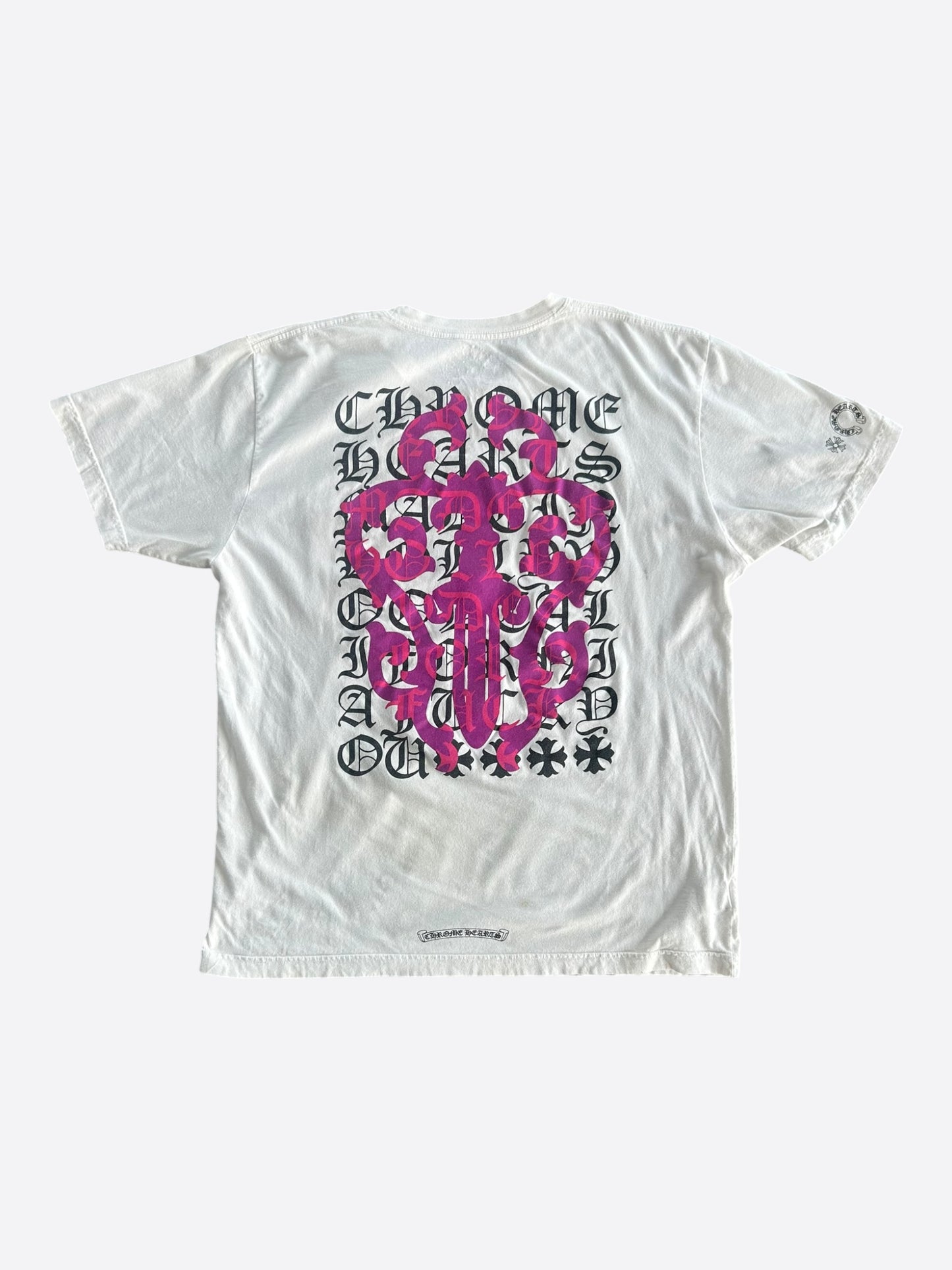 Chrome Hearts White & Purple Dagger T-shirt