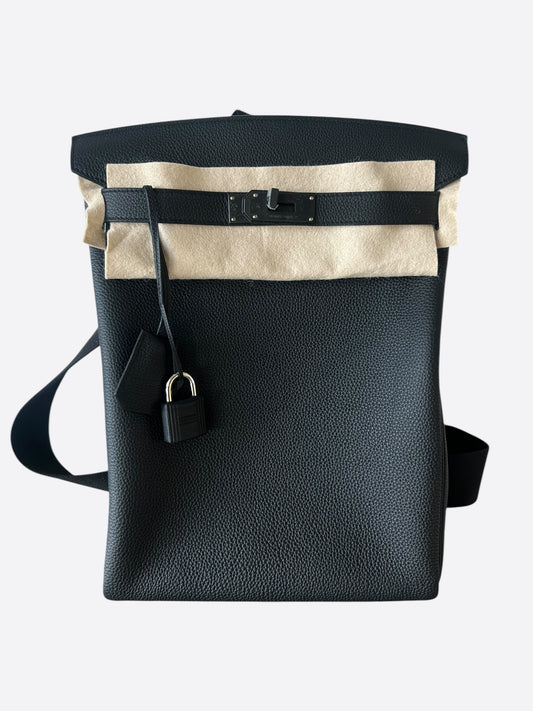 Hermes So Black Togo HAC A Dos GM Backpack