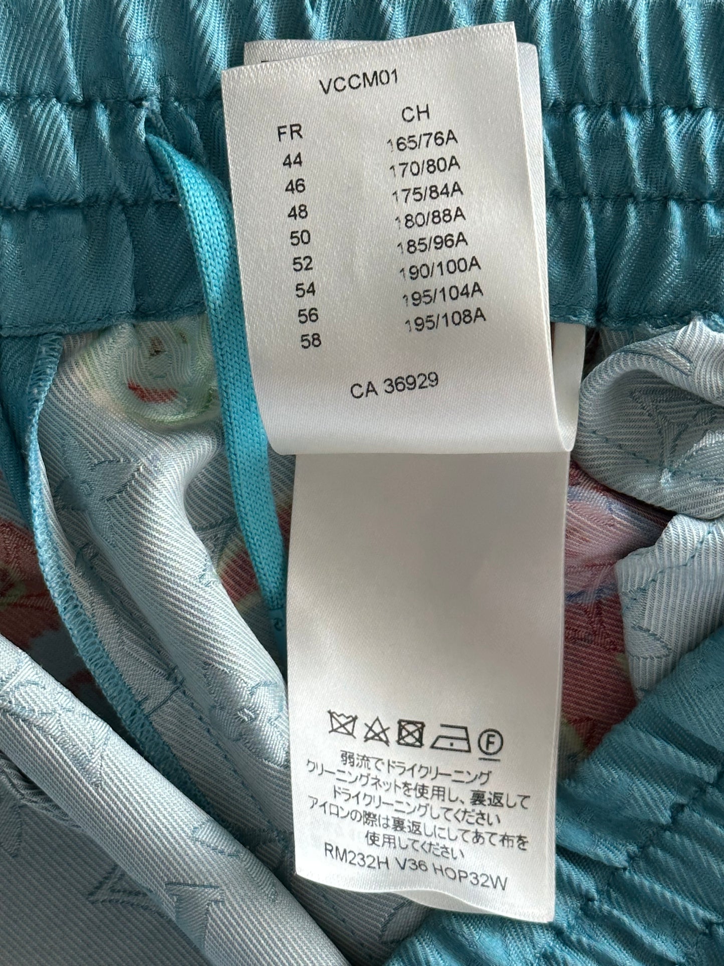 Louis Vuitton Yayoi Kusama Blue Faces Monogram Silk Shorts