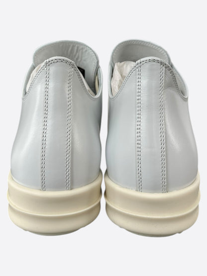 Rick Owens White Leather Women's Low Top Sneakers