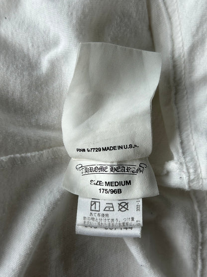 Chrome Hearts White & Black Cemetery Cross Longsleeve T-Shirt