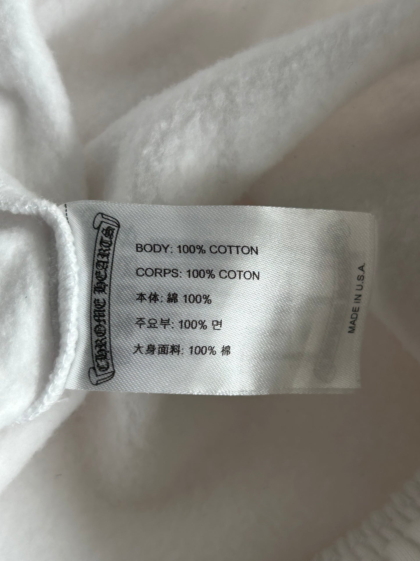 Chrome Hearts White & Blue Horseshoe Logo Sweatpants