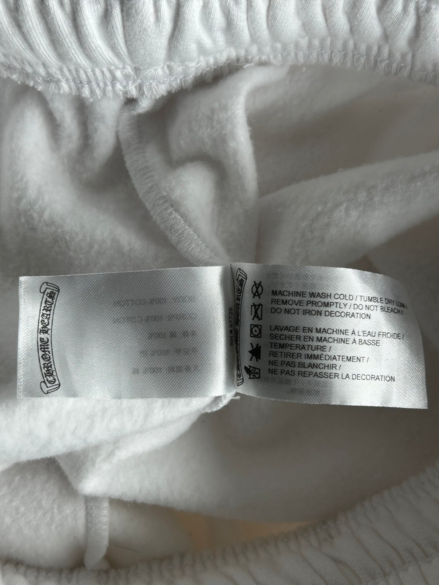 Chrome Hearts White & Blue Horseshoe Logo Sweatpants