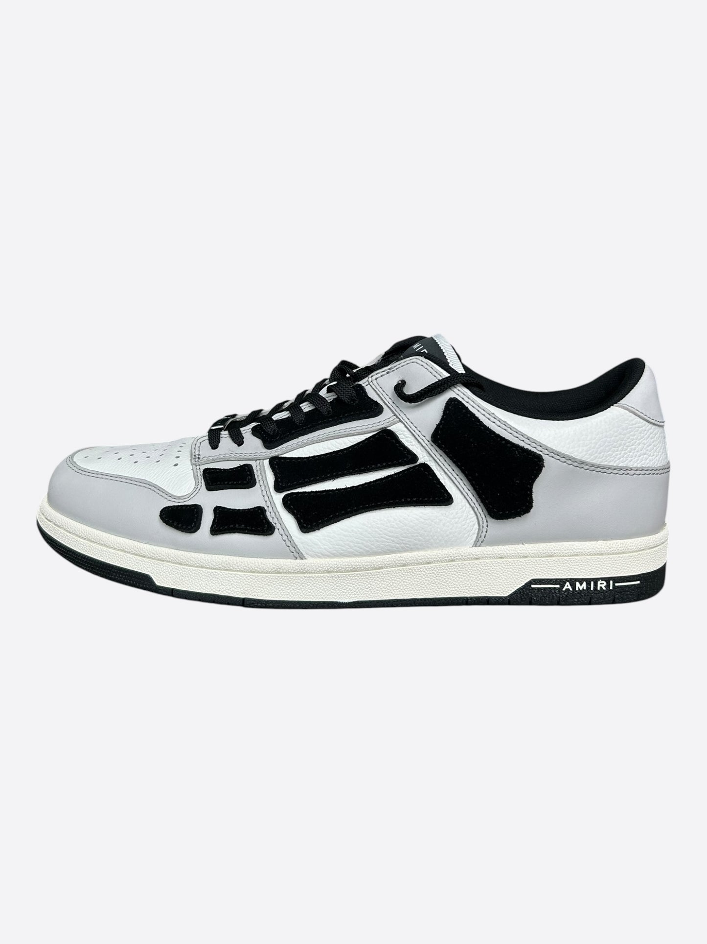 Amiri Grey & Black Skel Low Top Sneakers