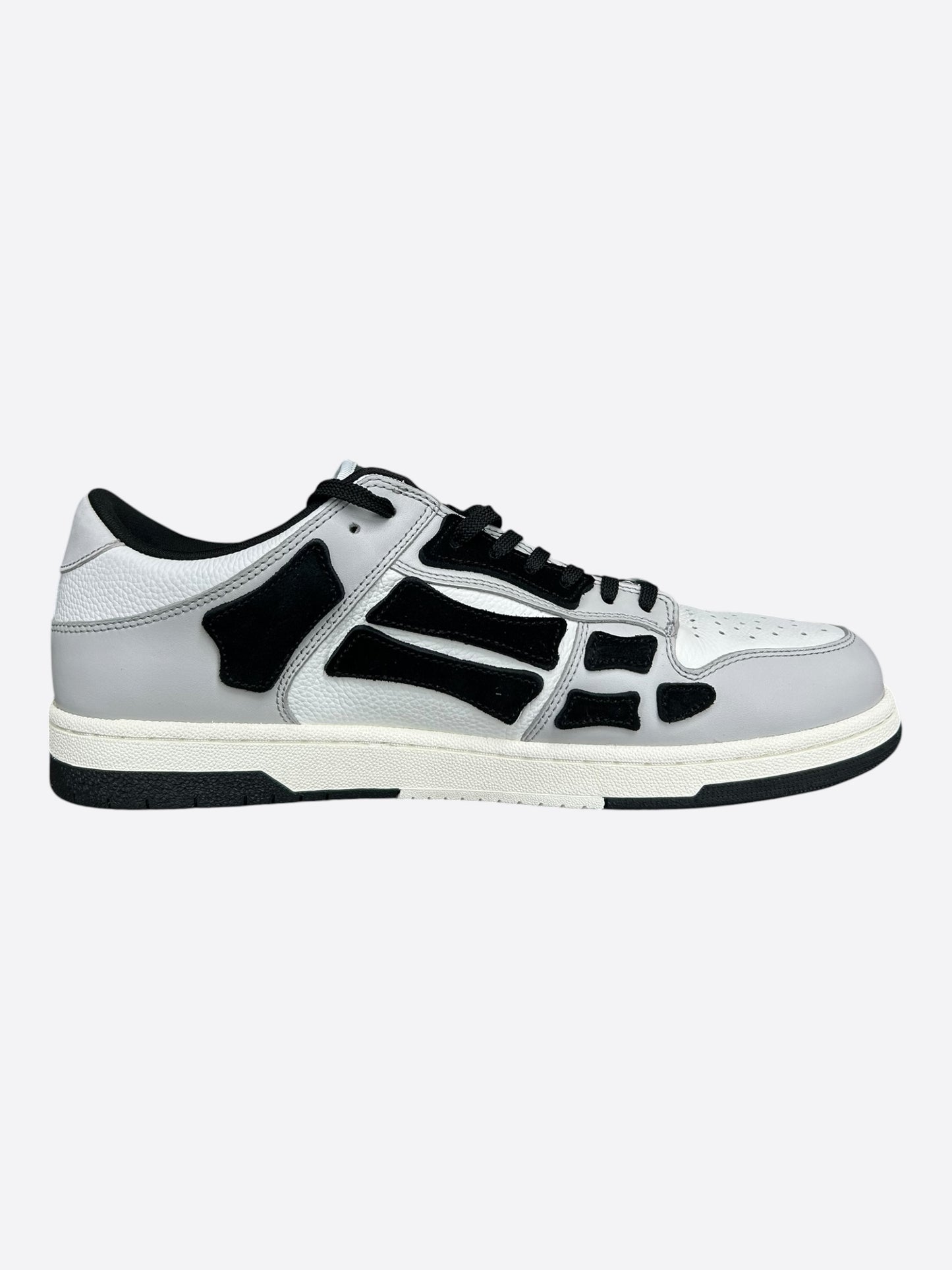 Amiri Grey & Black Skel Low Top Sneakers
