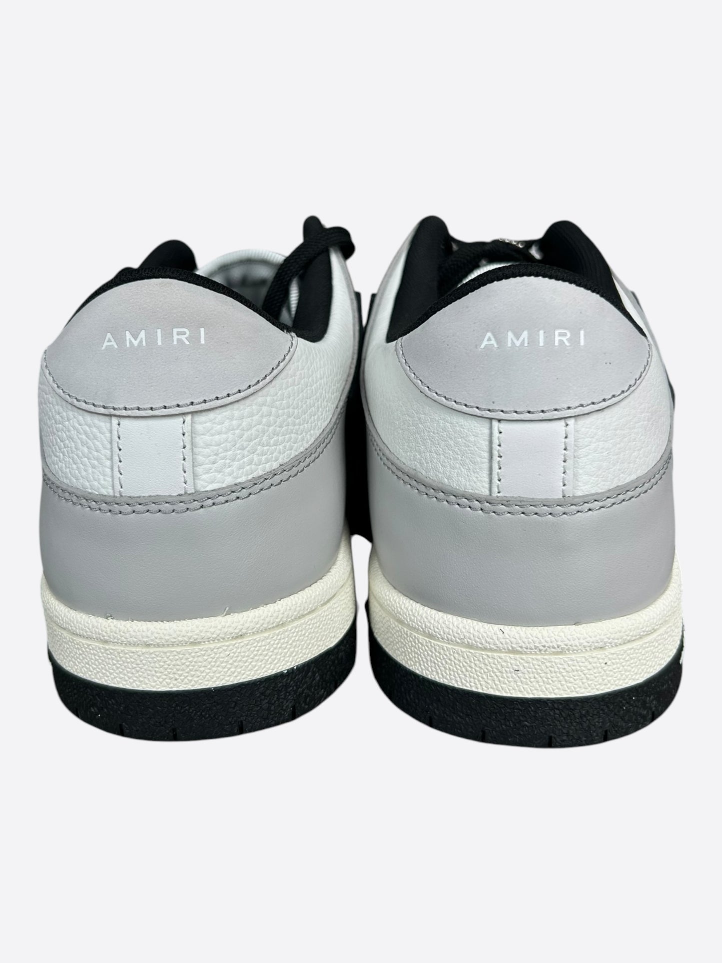 Amiri Grey & Black Skel Low Top Sneakers