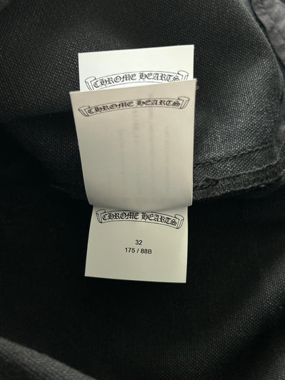 Chrome Hearts Black Cross Patch Carpenter Pants