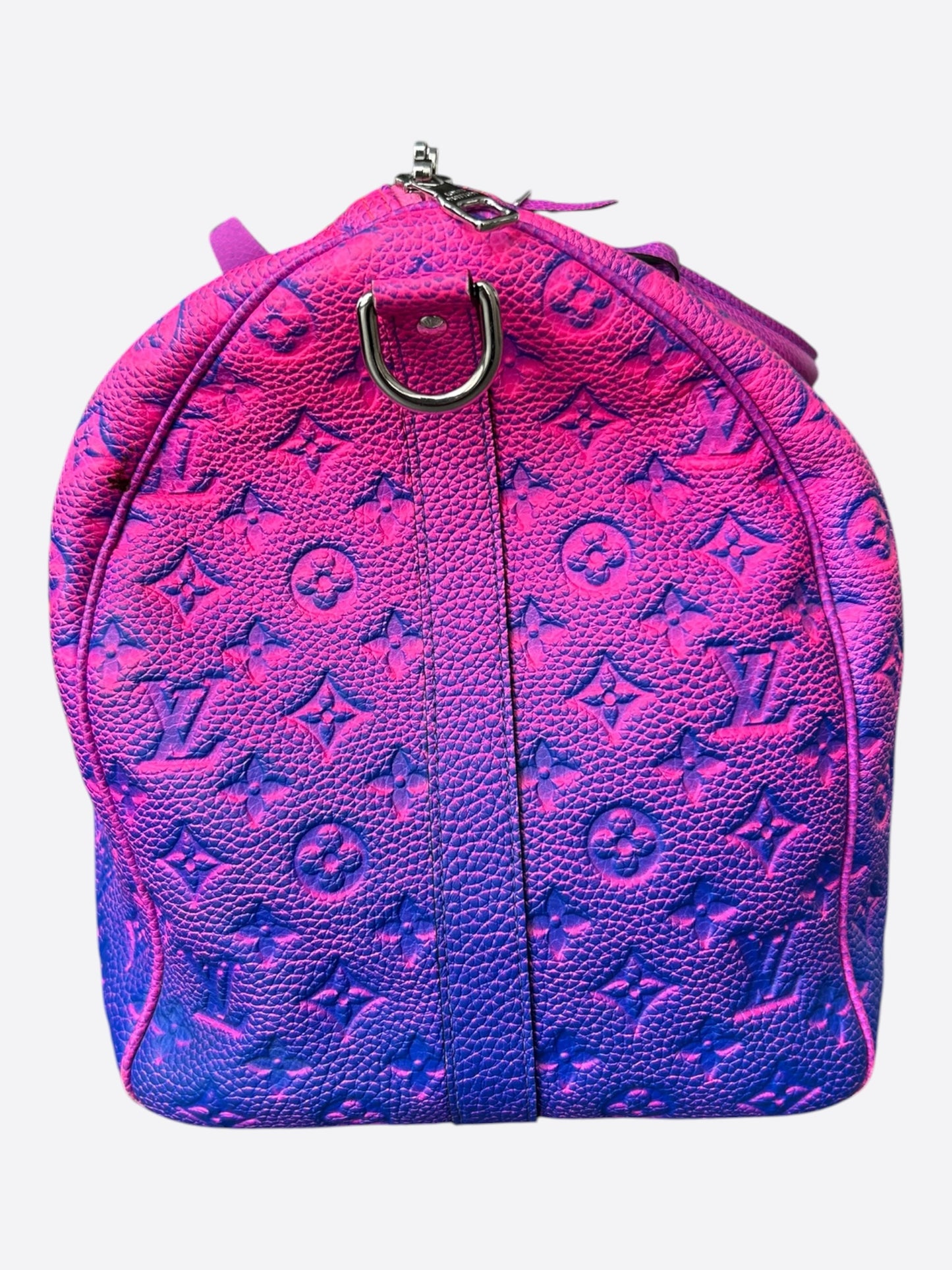 Louis Vuitton Pink & Purple Taurillon Illusion Monogram Keepall 50
