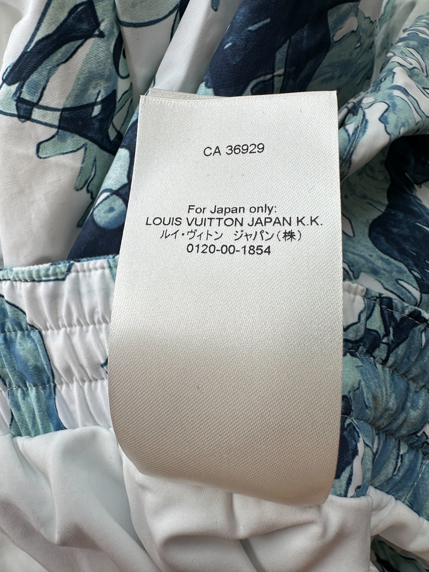 Louis Vuitton Blue & White Aquagarden Monogram Swimshorts