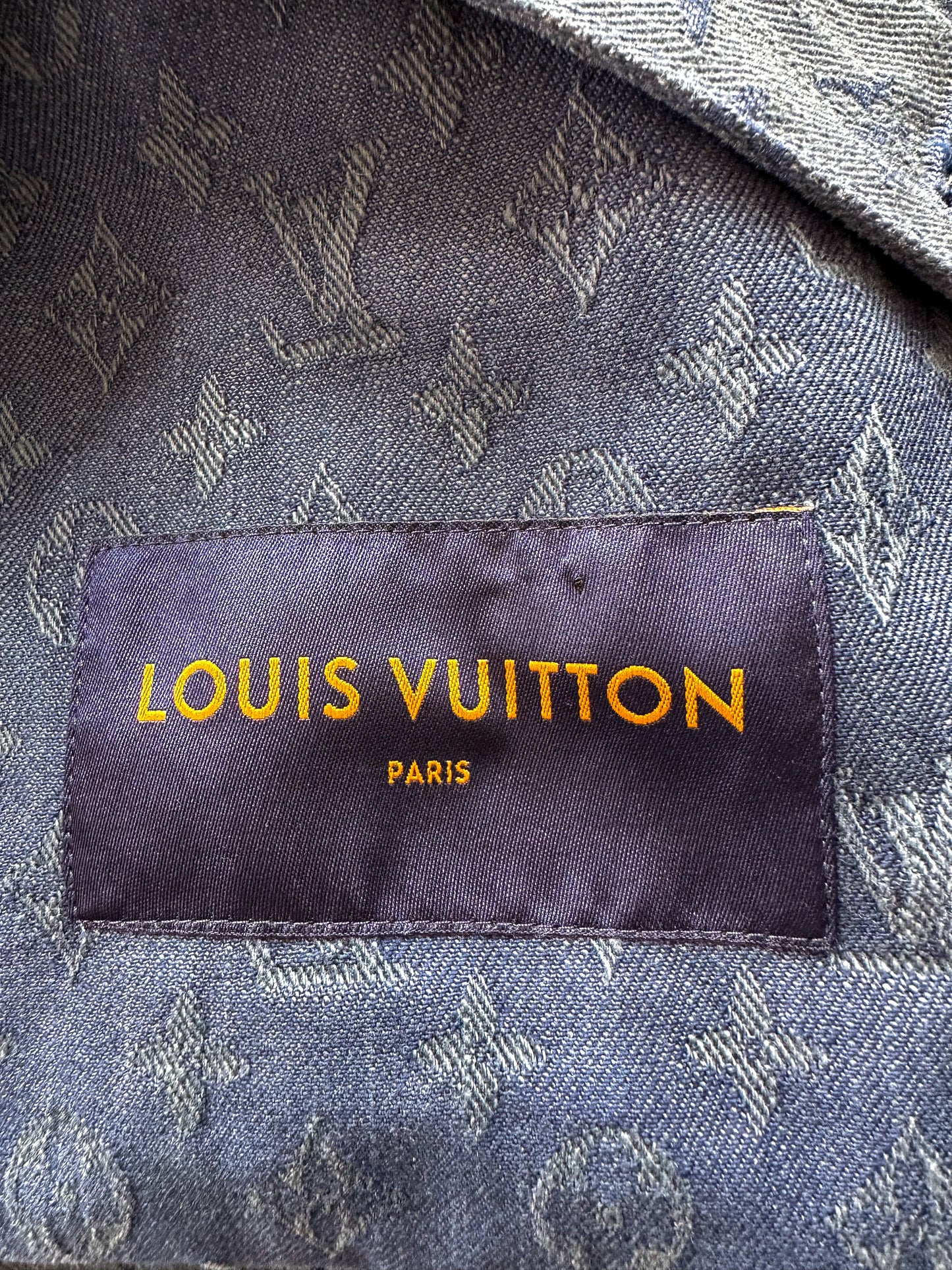 Louis Vuitton Blue Monogram Denim Jacket