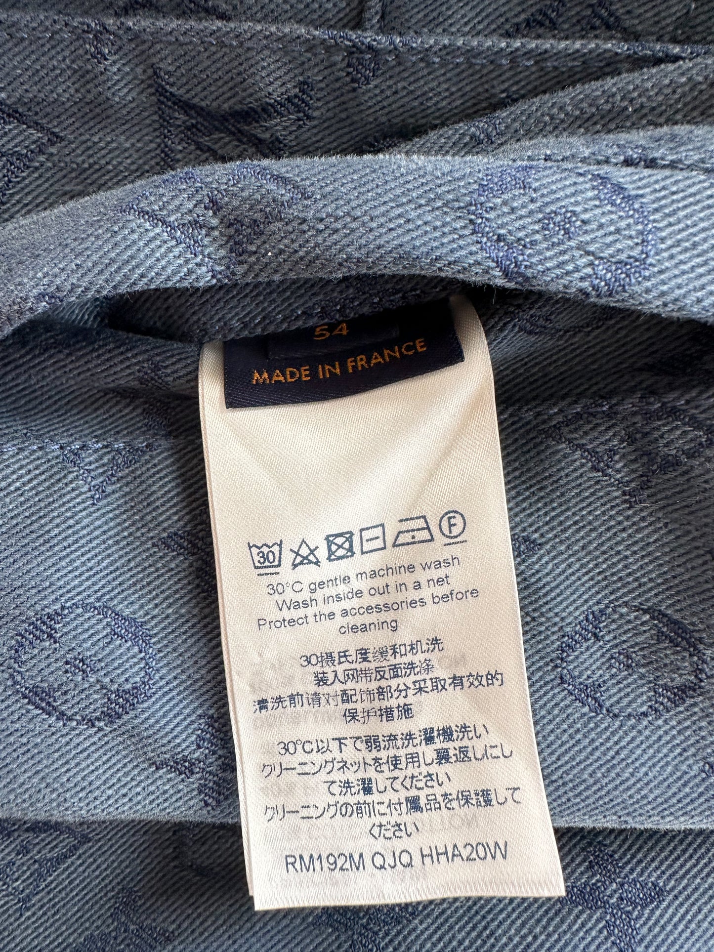 Louis Vuitton Blue Monogram Denim Jacket