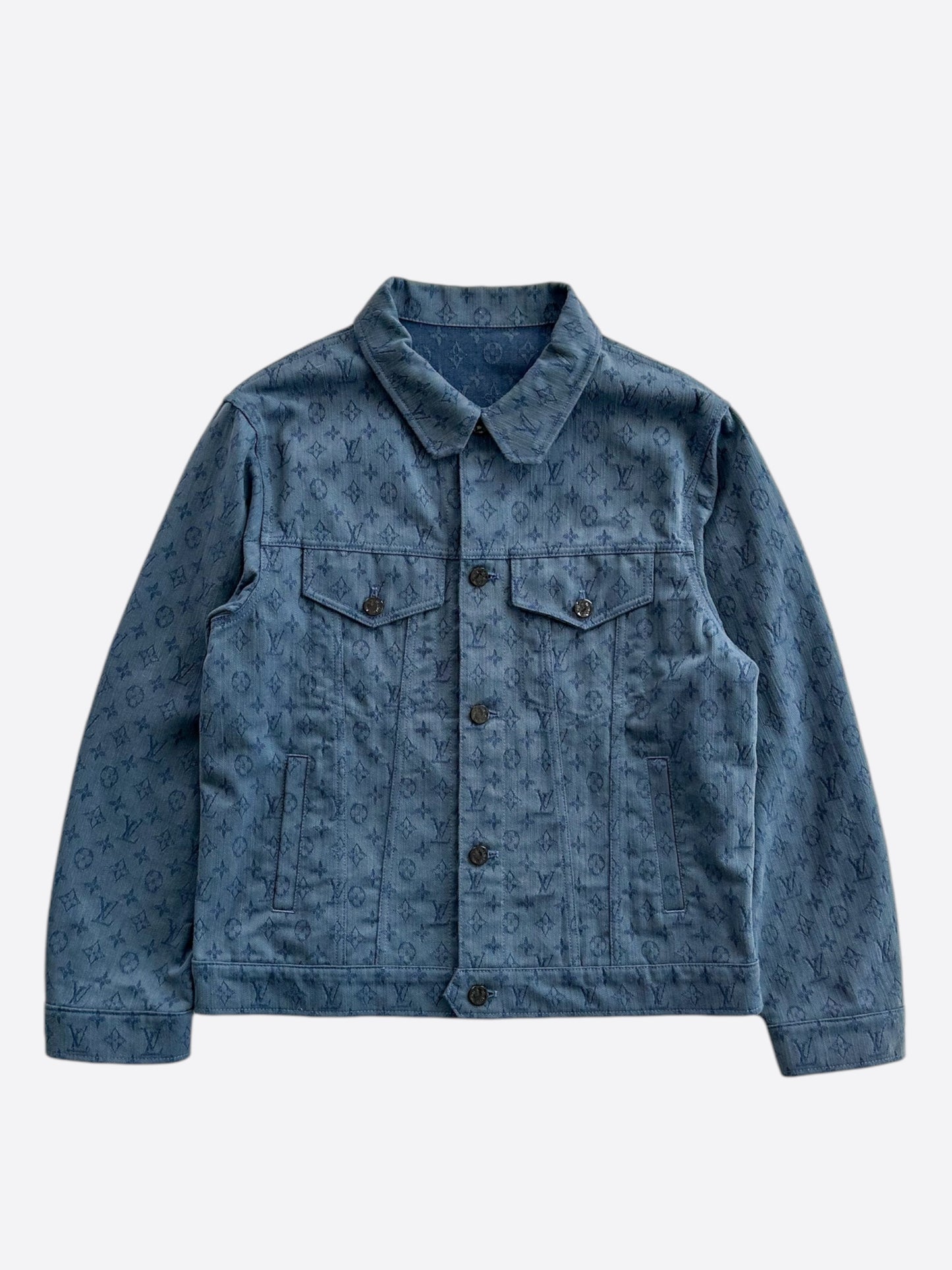 Louis Vuitton Blue Monogram Denim Jacket