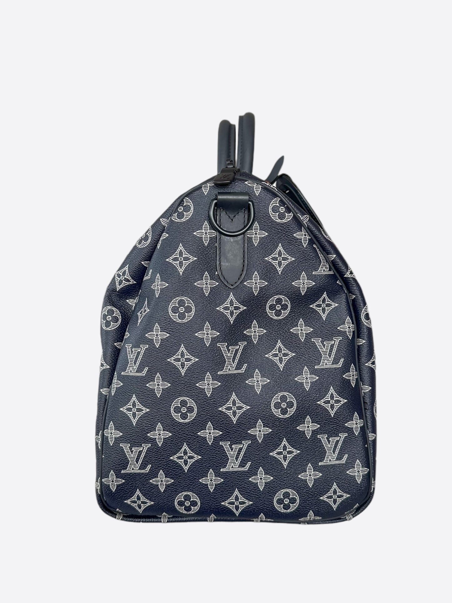 Louis Vuitton Navy Upside Down Monogram Keepall 50