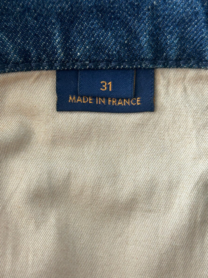 Louis Vuitton Blue Monogram Carpenter Denim Shorts