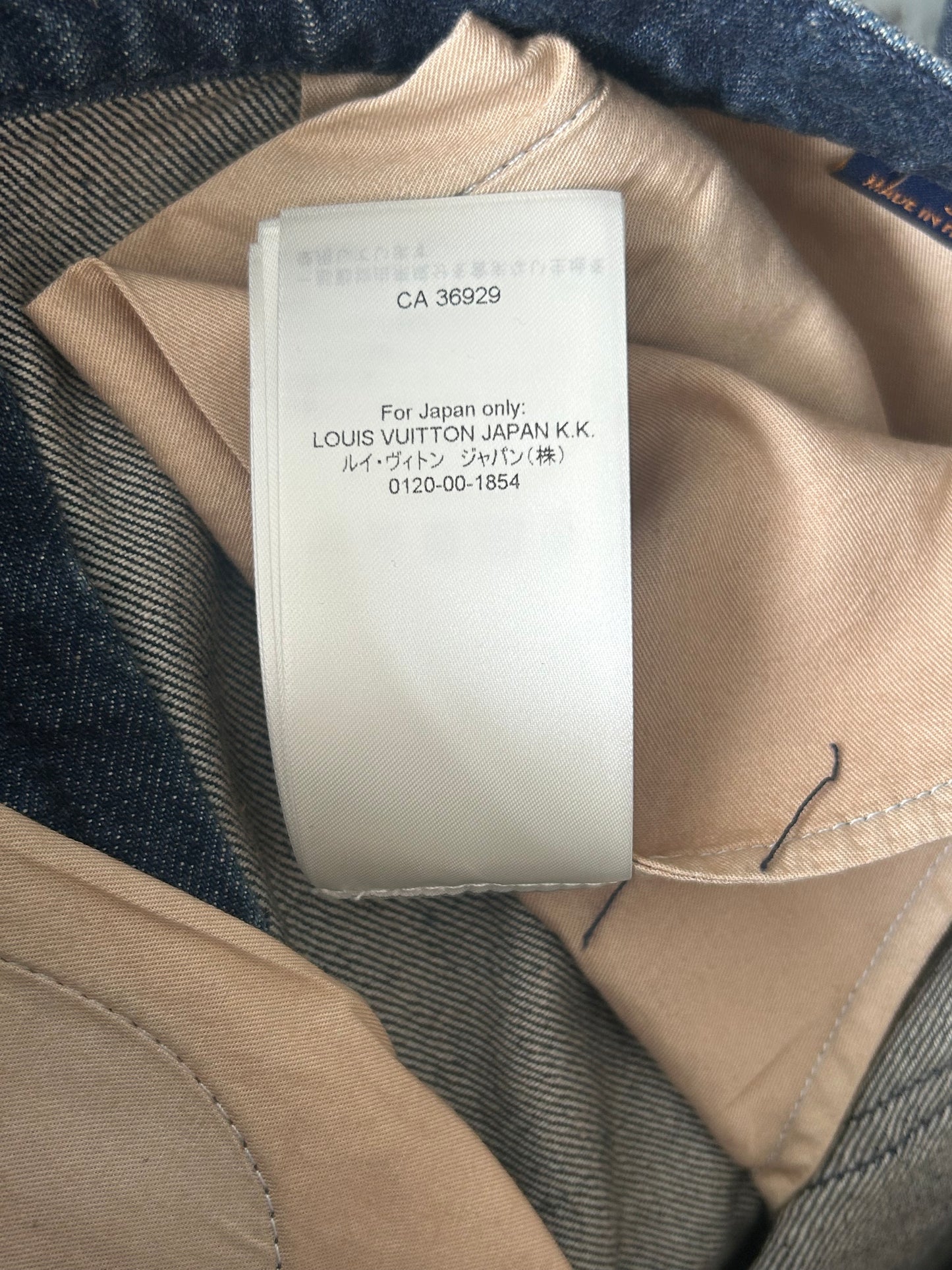 Louis Vuitton Blue Monogram Carpenter Denim Shorts
