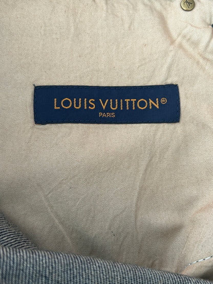 Louis Vuitton Blue Monogram Carpenter Denim Shorts