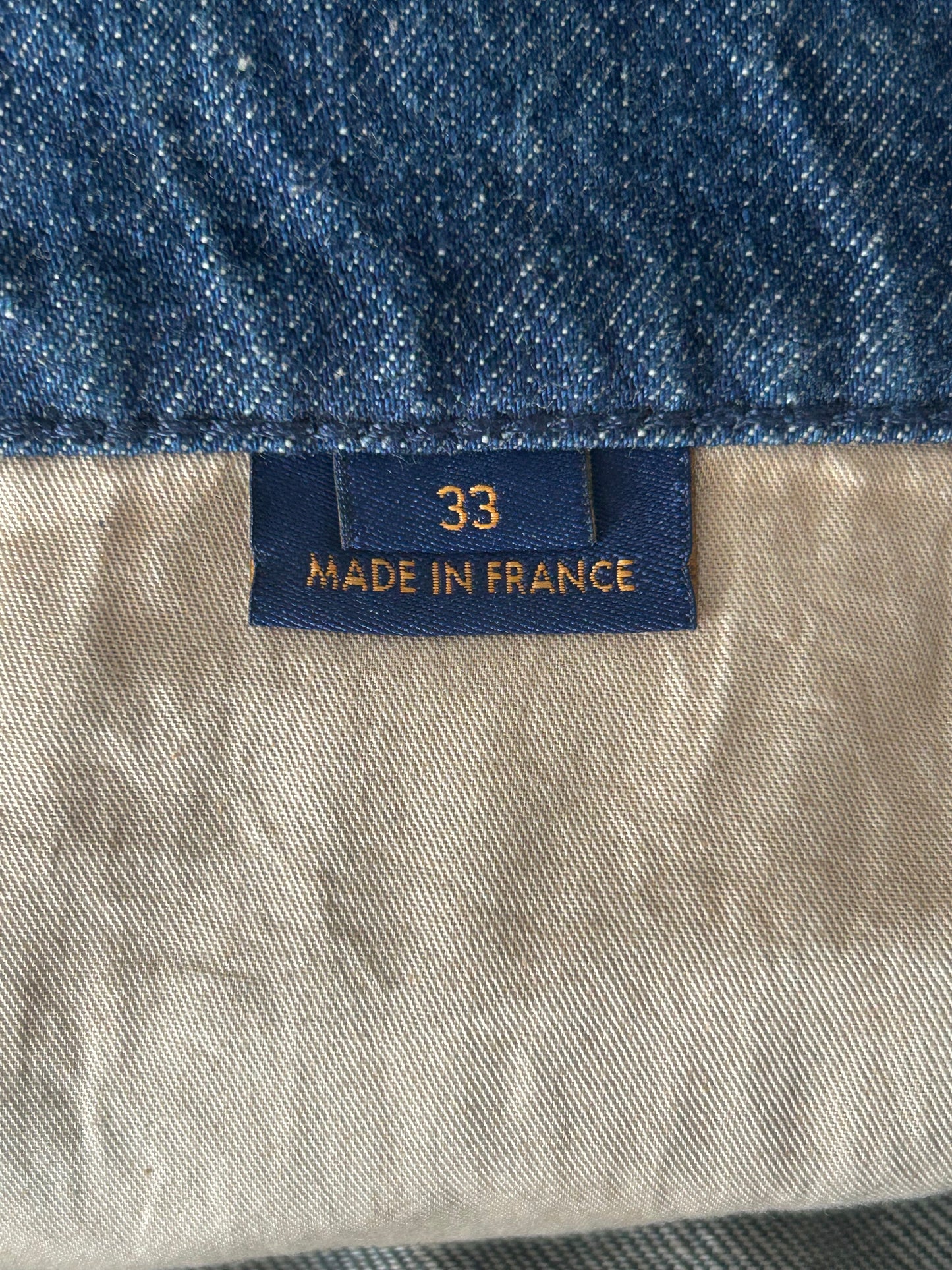 Louis Vuitton Blue Monogram Carpenter Denim Shorts