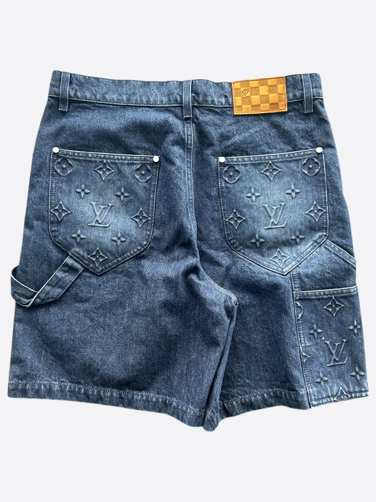★LUVISTRUE★PY DENIM CARPENTER SHORTS(BLUE)★正規品/送料込 Louis Vuitton Blue Monogram Carpenter Denim Shorts – Savonches