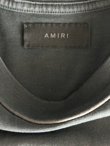 Amiri Black & White Music Record Logo T-Shirt